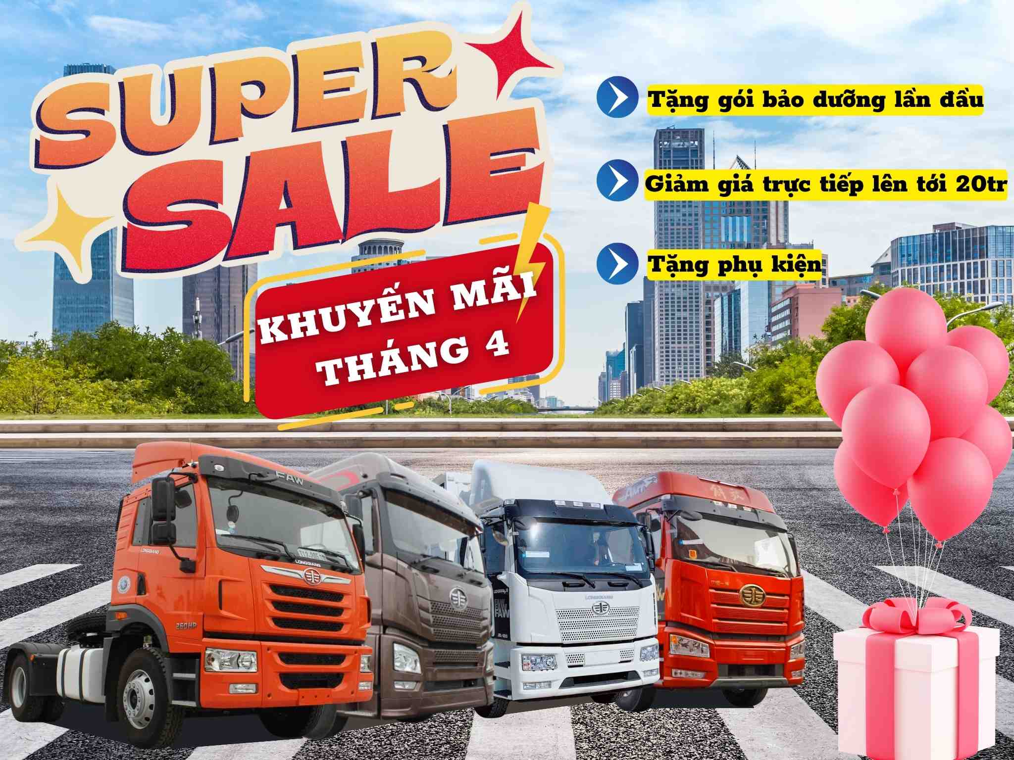 Chương trình khuyến mãi Faw tháng 4/2023